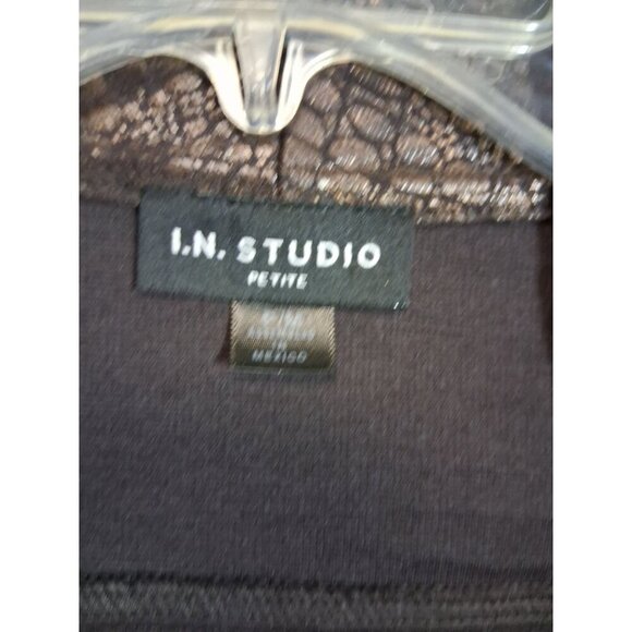 IN Studio Jacket Blazer Reptile Animal Print Y2K Edgy Grunge Business Casual PM - Picture 5 of 6